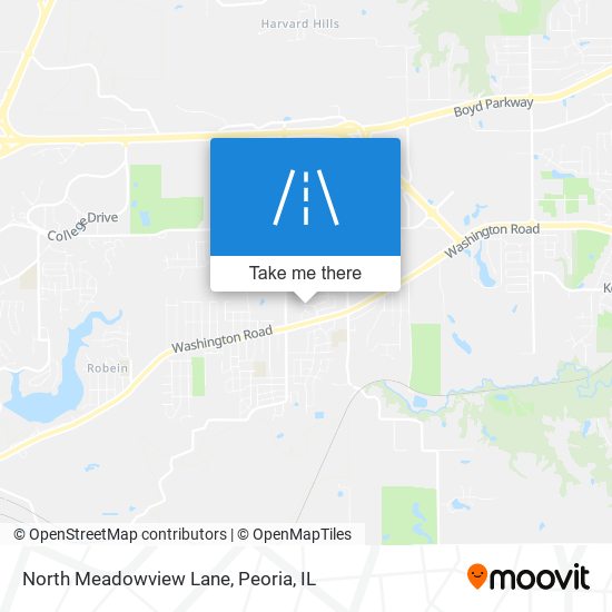 North Meadowview Lane map