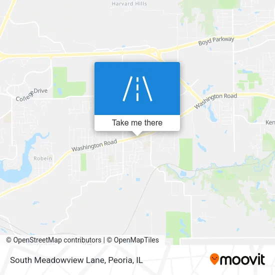 South Meadowview Lane map