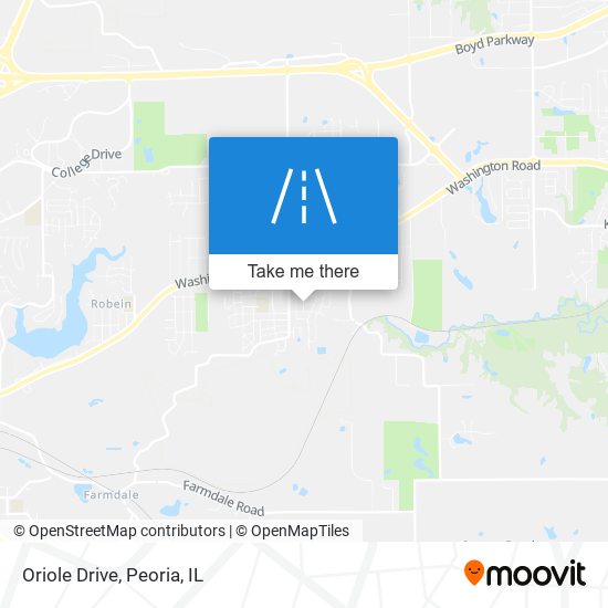 Oriole Drive map
