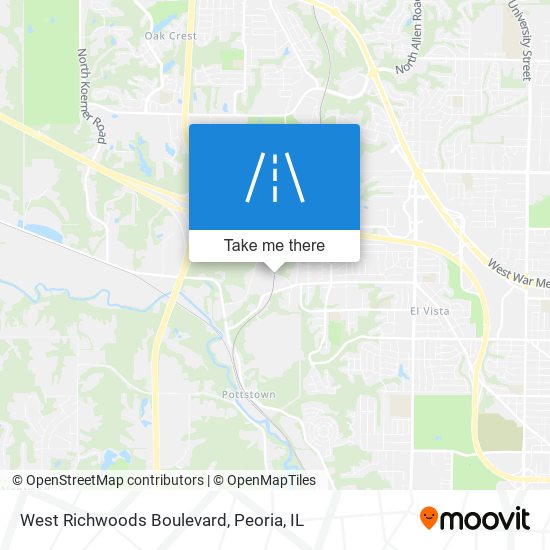 West Richwoods Boulevard map