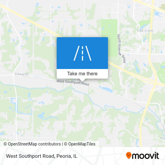 West Southport Road map