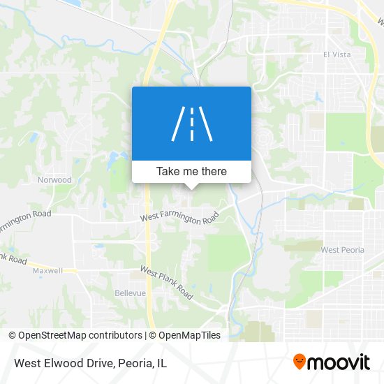 West Elwood Drive map