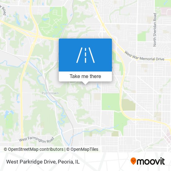 West Parkridge Drive map