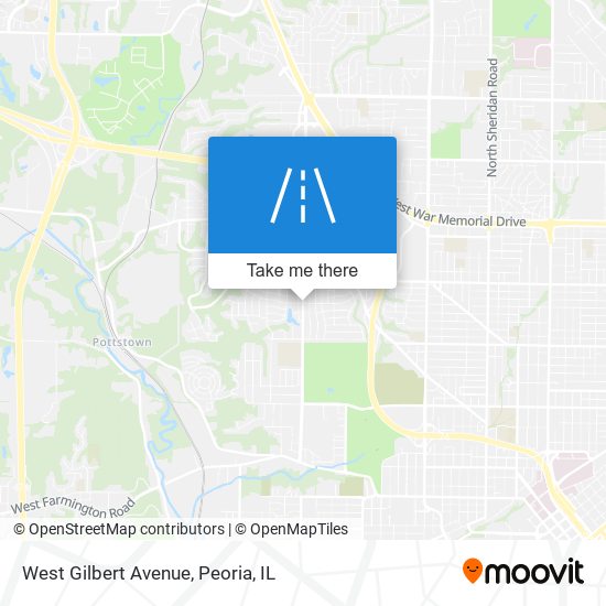 West Gilbert Avenue map