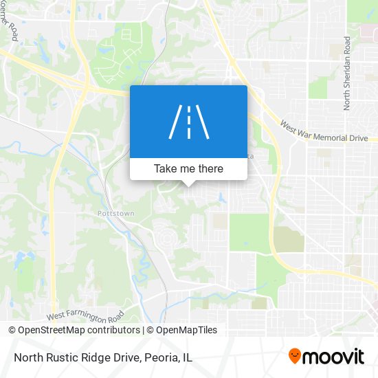 Mapa de North Rustic Ridge Drive