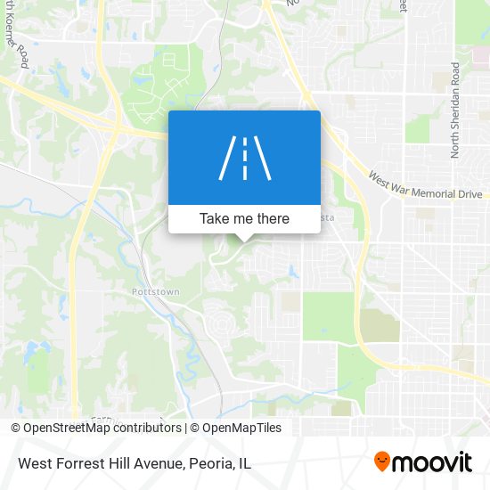 West Forrest Hill Avenue map