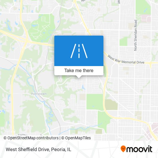 Mapa de West Sheffield Drive