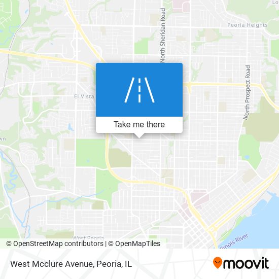 West Mcclure Avenue map