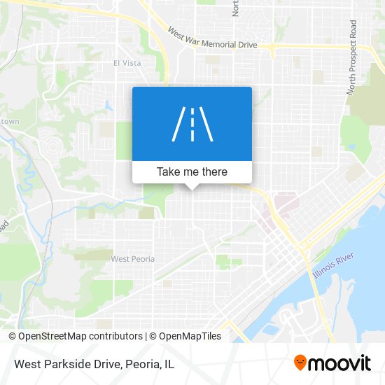 Mapa de West Parkside Drive