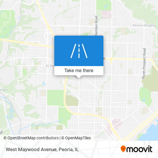 West Maywood Avenue map