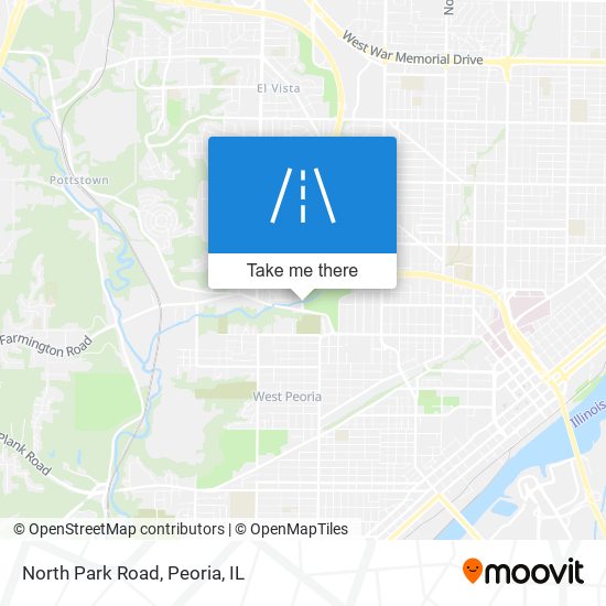 North Park Road map