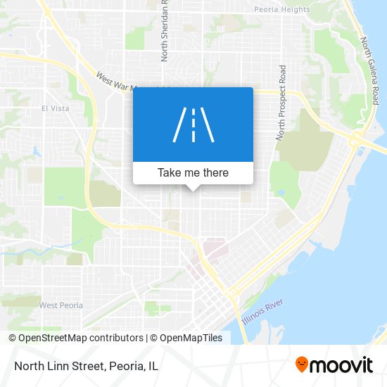 North Linn Street map