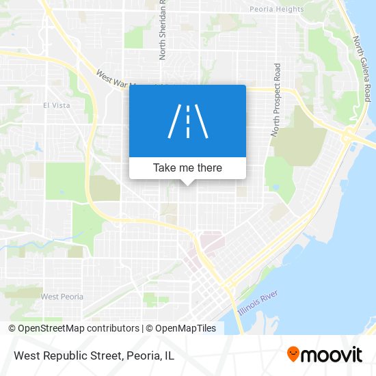 West Republic Street map