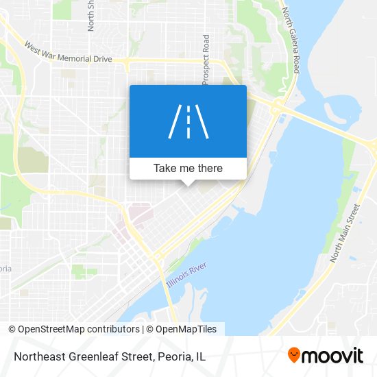 Mapa de Northeast Greenleaf Street