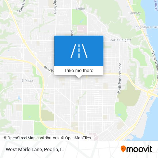 West Merle Lane map