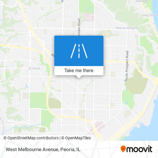 West Melbourne Avenue map