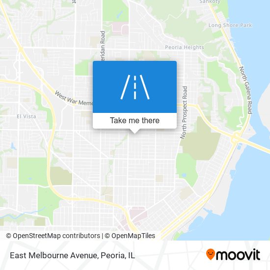 East Melbourne Avenue map