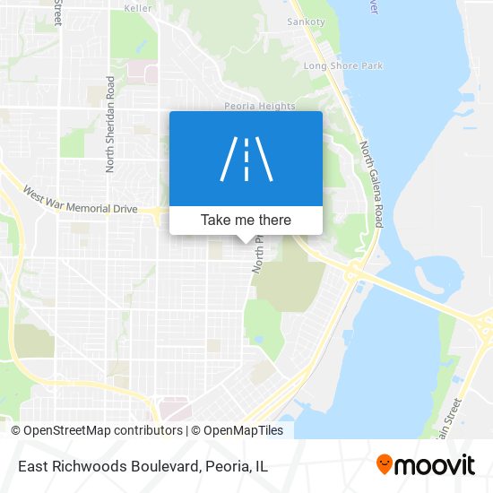 Mapa de East Richwoods Boulevard