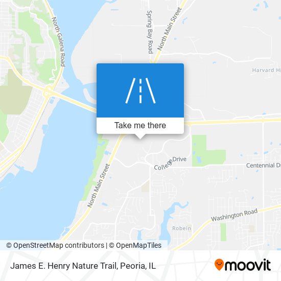 James E. Henry Nature Trail map