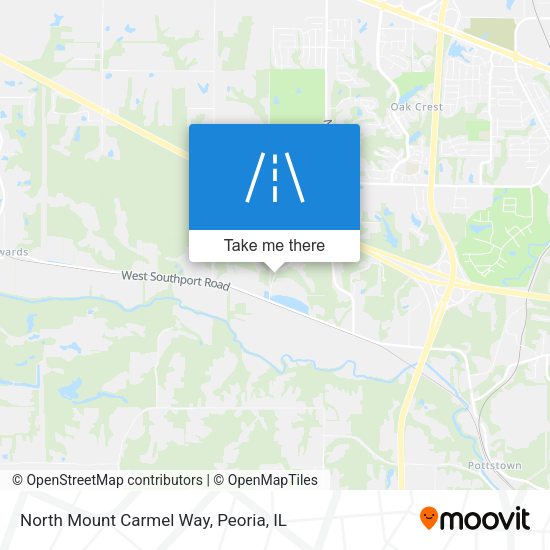 North Mount Carmel Way map