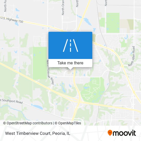 West Timberview Court map