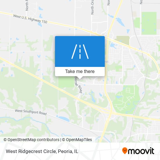 West Ridgecrest Circle map