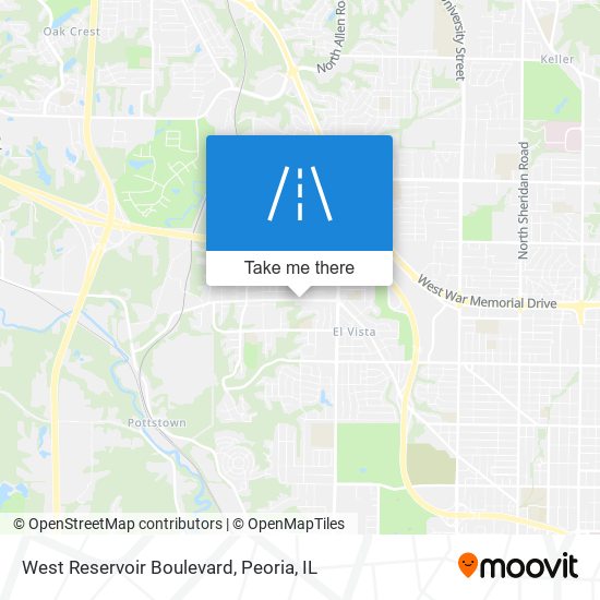 West Reservoir Boulevard map