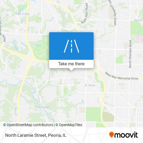 Mapa de North Laramie Street