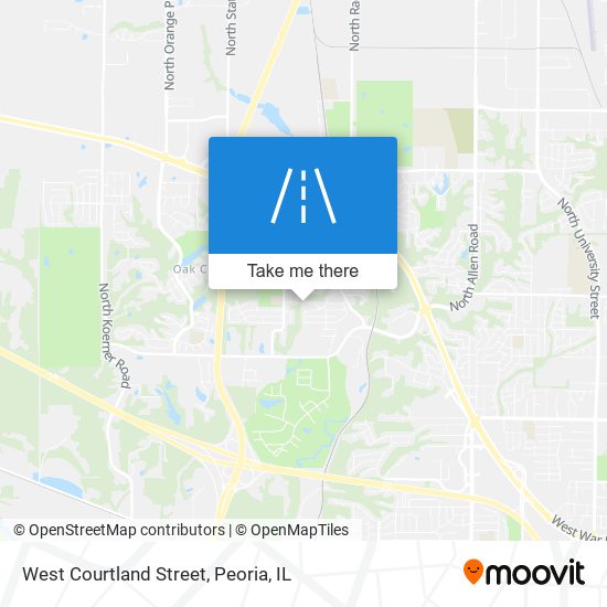 West Courtland Street map