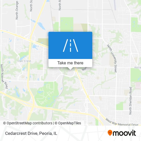 Cedarcrest Drive map