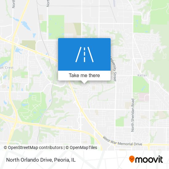 North Orlando Drive map