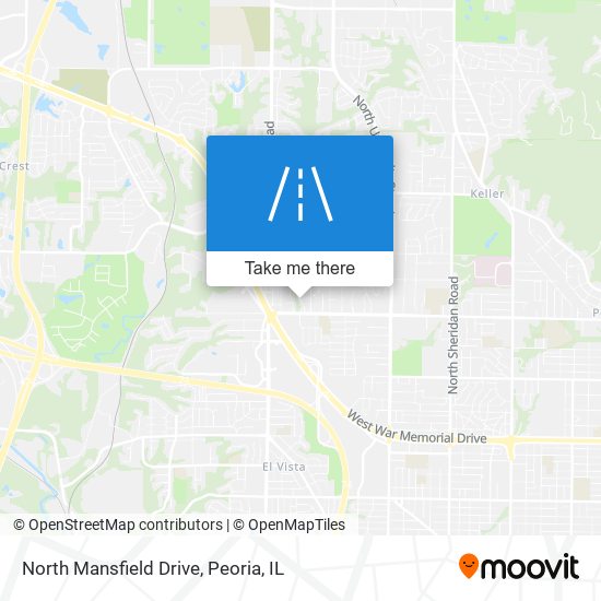 North Mansfield Drive map