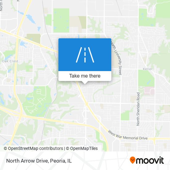North Arrow Drive map