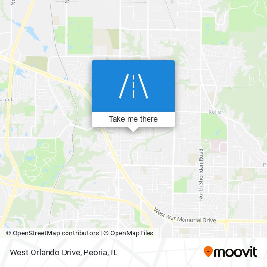 West Orlando Drive map