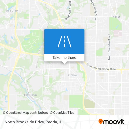 Mapa de North Brookside Drive