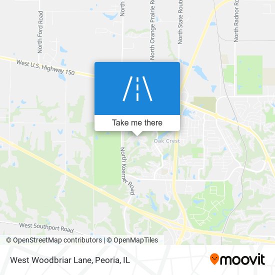 Mapa de West Woodbriar Lane