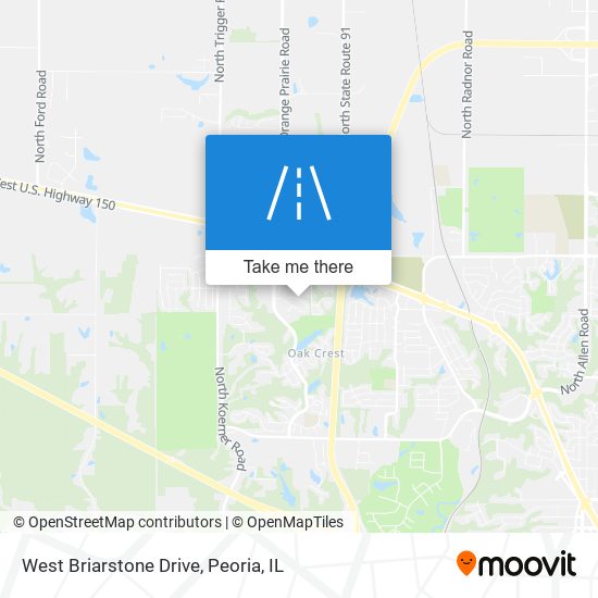 West Briarstone Drive map