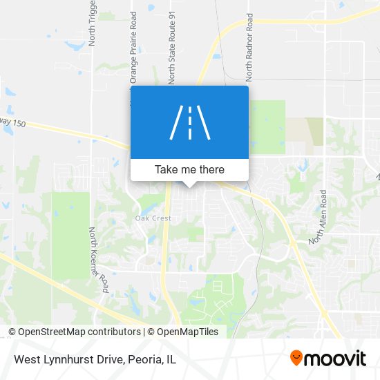 Mapa de West Lynnhurst Drive