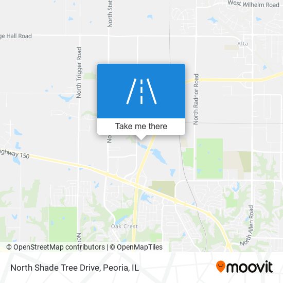 Mapa de North Shade Tree Drive