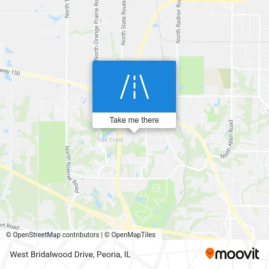 Mapa de West Bridalwood Drive