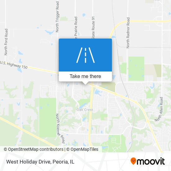 West Holiday Drive map