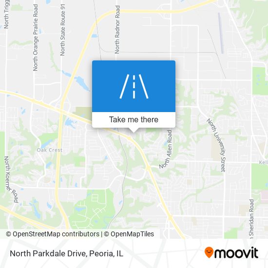 North Parkdale Drive map
