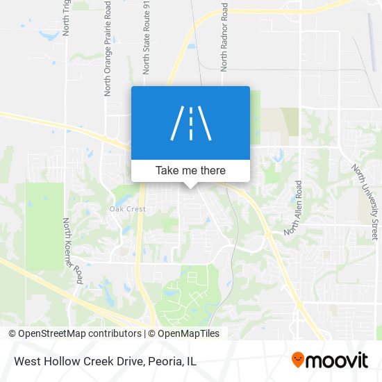 West Hollow Creek Drive map