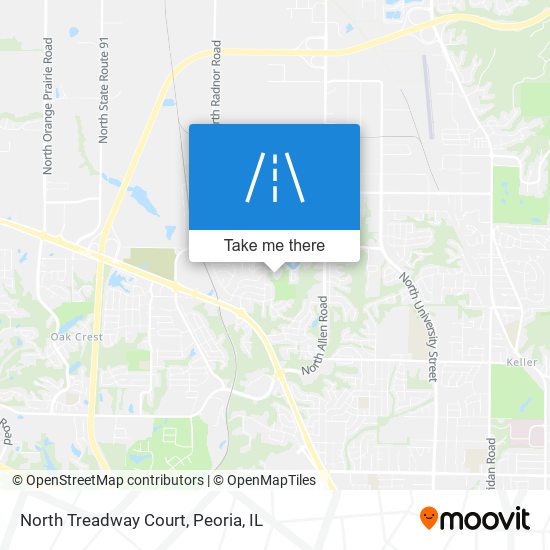 Mapa de North Treadway Court