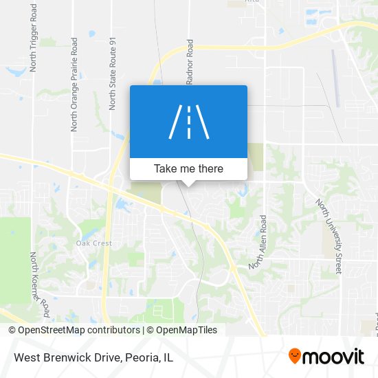 West Brenwick Drive map