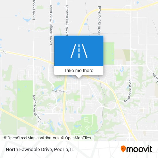 Mapa de North Fawndale Drive