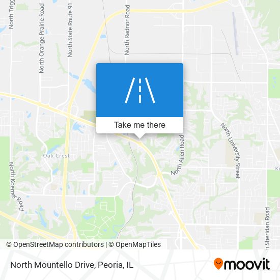 Mapa de North Mountello Drive