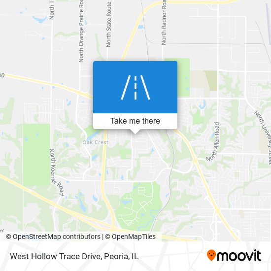 West Hollow Trace Drive map