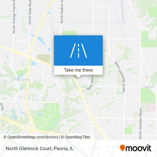 Mapa de North Glenrock Court