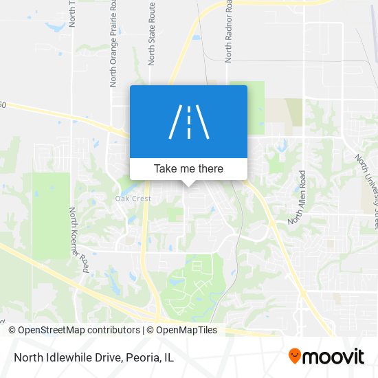 Mapa de North Idlewhile Drive